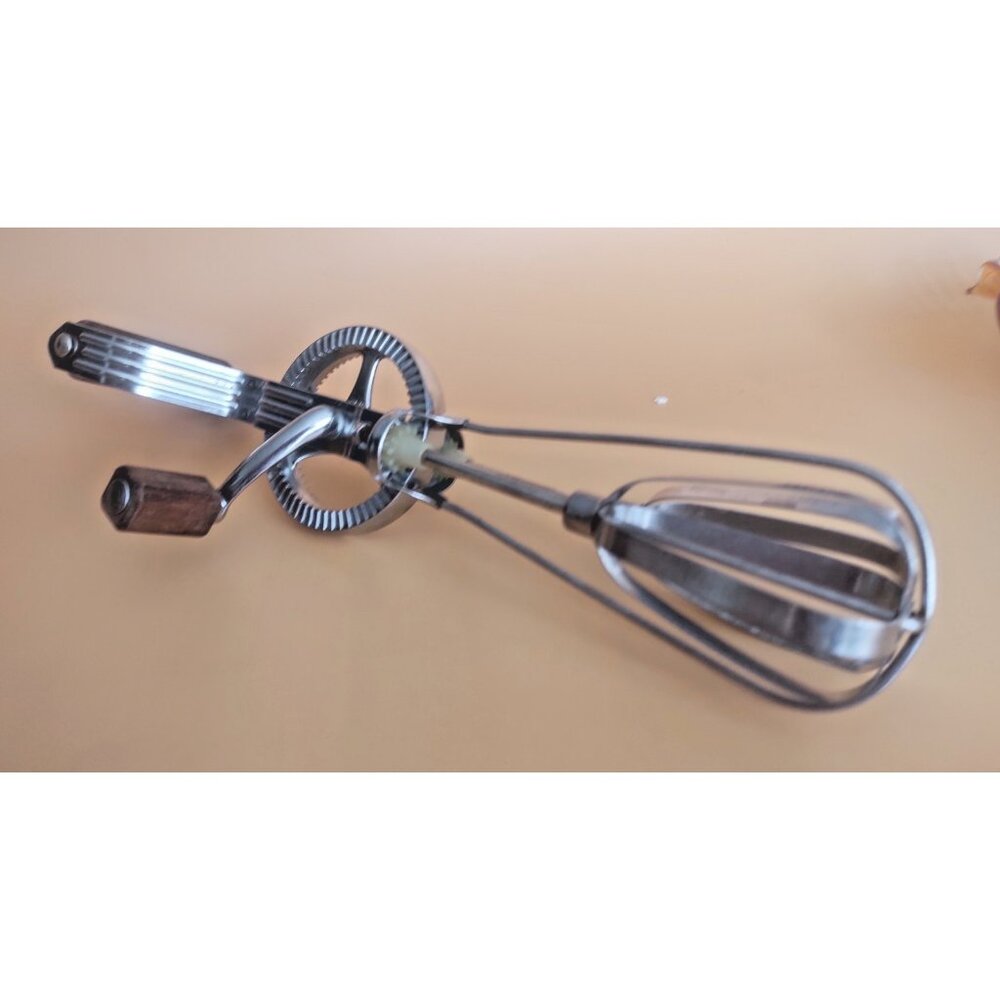 Vintage Prestige England Egg Beater Stainless Steel 1970's